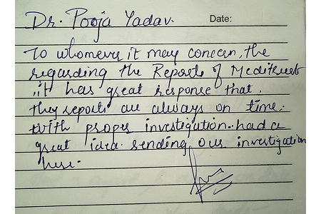 Customer testimonial