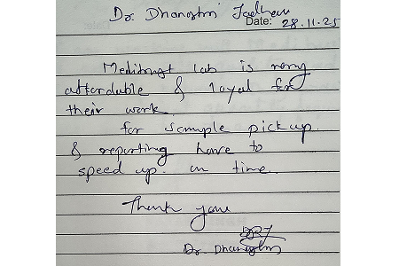 Customer testimonial