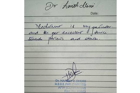 Customer testimonial